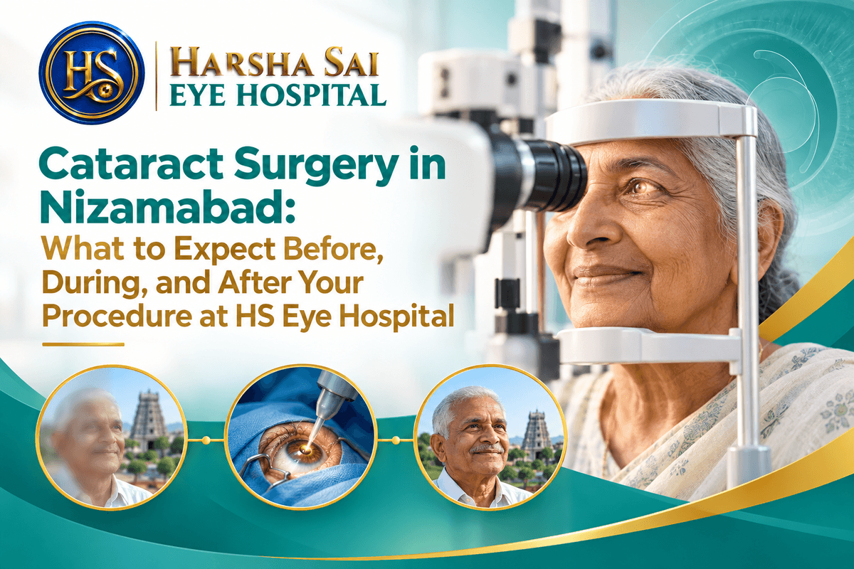 Cataract Surgery in Nizamabad: What to Expect Before, During, and After Your Procedure at HS Eye Hospital